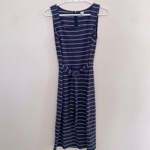 Old Navy Striped Navy and White Tie Dress